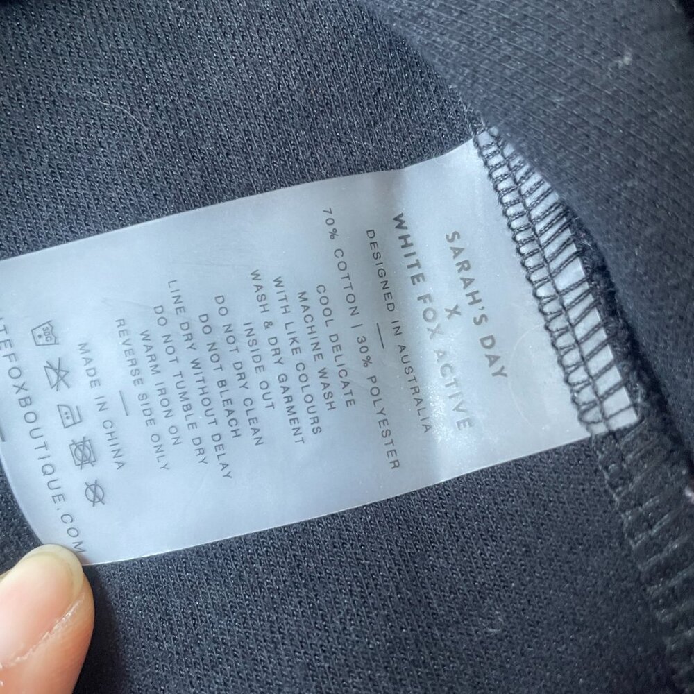 Sarah’s Day x White Fox Active All I Do Is Brunch Blackout Lounge Sweatshirt - Picture 8 of 8
